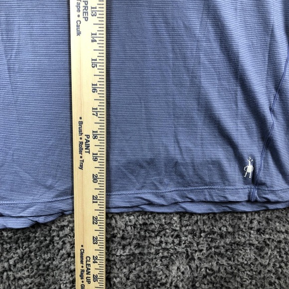 Smartwool Shirt Womens XL Blue Wool Long Sleeve Crew Neck Base Layer - Picture 5 of 8